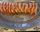 Baconba tekert töltött hús recept fázis 3 fotója