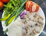 Hình bước làm 2 của món Canh chua nghêu