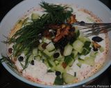 A picture of step 3 of Persian Cucumber Soup.