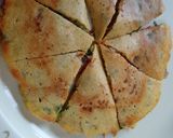 A picture of step 3 of Moong Dal Methi Stuffed Chilla.