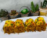 Foto langkah ke 12 dari resep Flossroll Abon/Roti Gulung Abon Lowcarb/Debm/Keto.