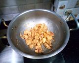 A picture of step 10 of Chicken tikka pizza in lock down (karahi baking).