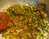 A picture of step 2 of Aloo Matar Masala (Potato Peas curry).