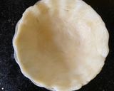 A picture of step 3 of Hongkong style Coconut Tart with Lemon zest.
