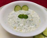 A picture of step 2 of Greek Tzatziki Dip.