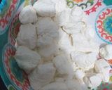 A picture of step 1 of Fulani awara (tufa from the fulani's).