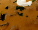A picture of step 7 of Hungarian Mushroom Soup 😃#Mysterybox#Seasonal#Lunch.