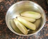 A picture of step 1 of Raw Banana Curry.