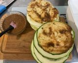 Une image de l'étape 3 de Merguez et courgettes rondes marinées grillées.