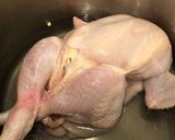 Hình bước làm 1 của món Samgyetang Canh gà nhân sâm Hàn Quốc