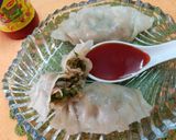 A picture of step 8 of Chicken Momos.