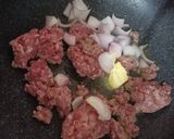 รูปขั้นตอนการทำที่ 2 ของ ข้าวผัดเนื้อสับ