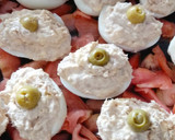 Foto del paso 10 de la receta: Huevos rellenos de atún con mayonesa