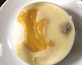 A picture of step 1 of Mango Bhapa Doi (Steamed Mango Yoghurt).
