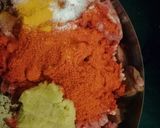 A picture of step 1 of Methi keema curry.