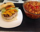 A picture of step 7 of My Jamaican Chicken Burger 😋#chicken burger.