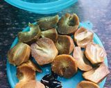 A picture of step 1 of Chikoo Halwa.