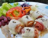 รูปขั้นตอนการทำที่ 4 ของ สเต็กหมูม้วนเบคอนชีส