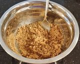 A picture of step 5 of Hazelnut Truffle Swirl Cheesecake.