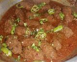A picture of step 8 of Kabab karahi.