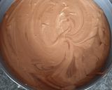 Une image de l'étape 6 de Moelleux au chocolat 🍫 sur son lit de mousse légère au chocolat.