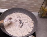A picture of step 7 of Cavatelli with Cream and Mushrooms.