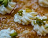 A picture of step 6 of Rasmalai Tres Leches cake.