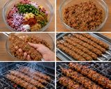 A picture of step 7 of Beef Seekh Kebab Recipe 🍢.