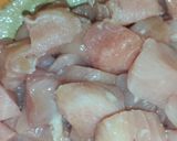 A picture of step 2 of Afghani Malai Boti Karahi.