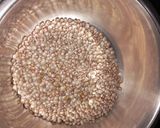 A picture of step 1 of Panchratna Daal / lentils for stuffed baati.