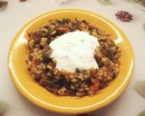 Kövér porcsinból lecsó bulgurral recept fázis 4 fotója