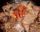 A picture of step 2 of Bhindi Gosht Salan / Mutton Okra Curry.