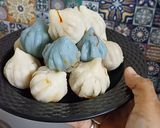 A picture of step 8 of Blue Pea Cranberry Ukdiche Modak.