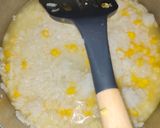 Foto langkah ke 4 dari resep Bubur Nasi + Jagung Lembut MPASI Friendly.