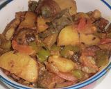 A picture of step 5 of Fry shimla mirch.