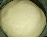 A picture of step 10 of Chicken Malai boti creamy floral pizza in pateela.