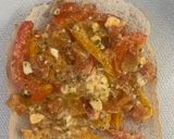 A picture of step 6 of Rosted bell peppers tomatoes and cottage cheese.