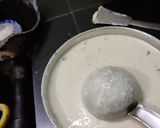 A picture of step 1 of Owar cheese pizza dosa with tomato onion chutney gravy.