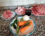 A picture of step 1 of Lasagna Meat Sauce (Ragù).
