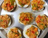 A picture of step 4 of Maxican stuffed potato jackets.