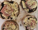 A picture of step 2 of New year's Eve packed Portobello Mushrooms Lunch.😁.