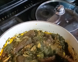 A picture of step 4 of Afang Soup.