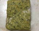 A picture of step 6 of Palak-Cheese square paratha.