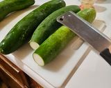 A picture of step 1 of Canning Homemade Dill Pickles.