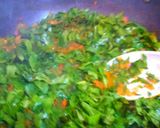 A picture of step 9 of Palak paneer.