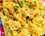 A picture of step 5 of Chicken pulao.