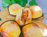 Hình bước làm 7 của món Bánh Mì Nhân Gà Nấm
