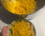 A picture of step 1 of Fusilli Pasta with White Creamy Sauce😋(Maize-Rice).