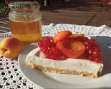 Une image de l'étape 5 de Cheesecake abricots et miel sans cuisson.