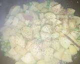 A picture of step 2 of Alu matar.